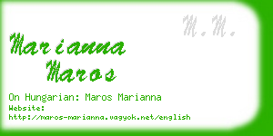 marianna maros business card